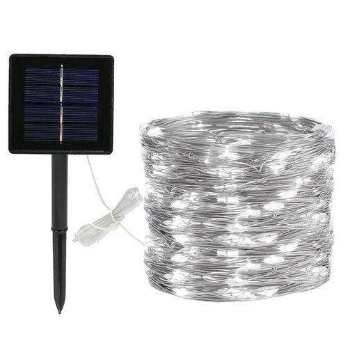 Outdoor Solar Copper Wire Light String Lights Festival Decorations - Castle Anna