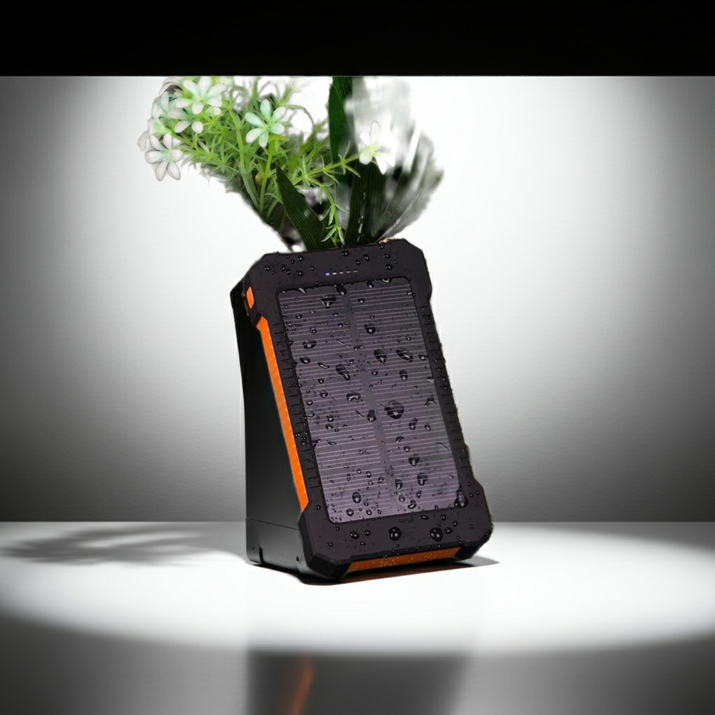 10000mAh Solar Power Bank Waterproof Solar External Battery Emergency - Castle Anna