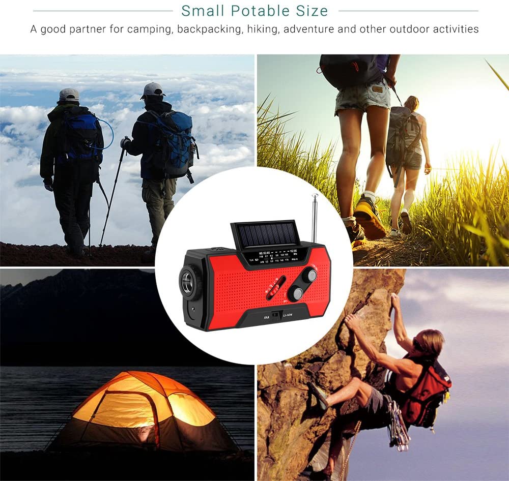 Emergency Hand Crank Radio Solar Radio Power Bank - Castle Anna