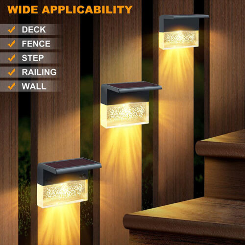 4 Pack Outdoor Deck Lights Solar Color Changing Path Garden Patio - Castle Anna