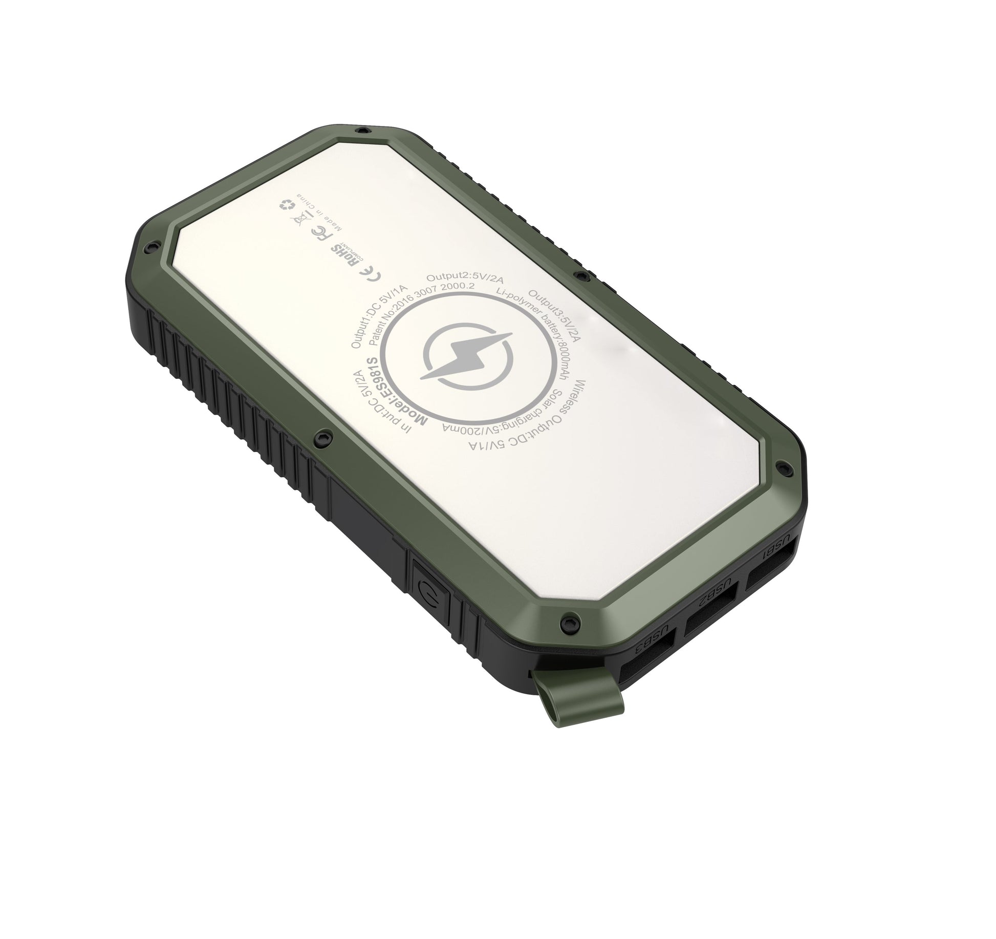 Sun Chaser Mini Solar Powered Wireless Phone Charger 10,000 mAh With - Castle Anna