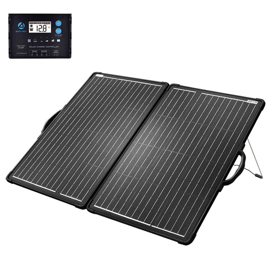ACOPower Plk 120W Portable Solar Panel with Pre-installed Charge Controller and Lightweight Briefcase - Castle Anna