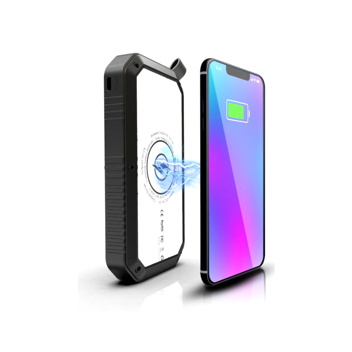 Sun Chaser Mini Solar Powered Wireless Phone Charger 10,000 mAh With - Castle Anna