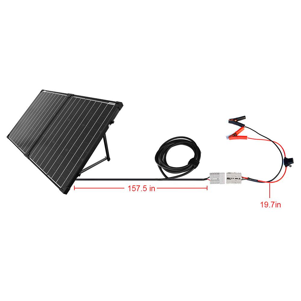 ACOPower Plk 120W Portable Solar Panel with Pre-installed Charge Controller and Lightweight Briefcase - Castle Anna
