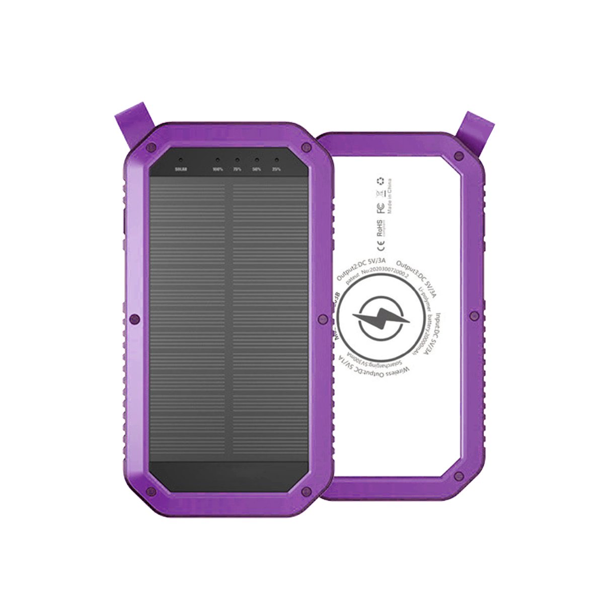 Sun Chaser Mini Solar Powered Wireless Phone Charger 10,000 mAh With - Castle Anna