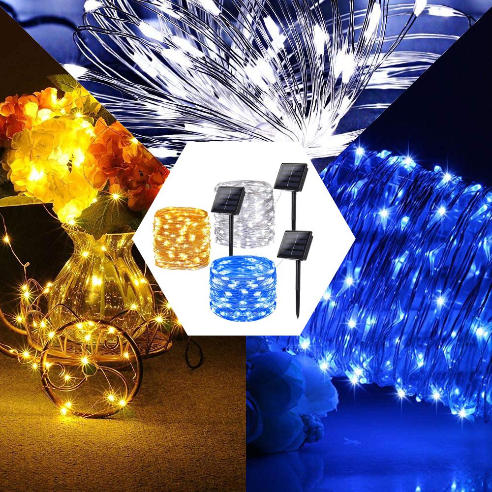 Solar Powered String Lights Indoor Outdoor Waterproof For Gardens Home - Castle Anna