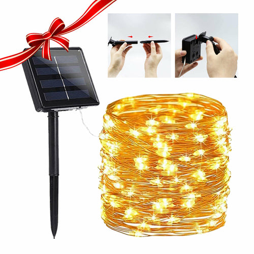 Solar Powered String Lights Indoor Outdoor Waterproof For Gardens Home - Castle Anna