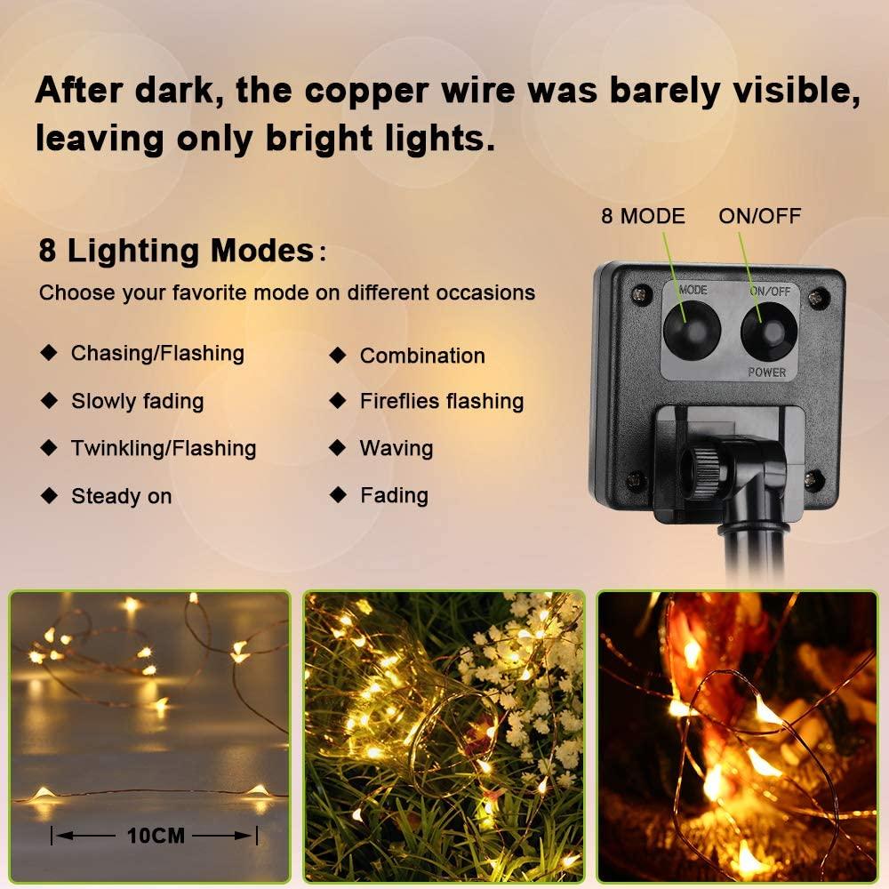 Solar Powered String Lights Indoor Outdoor Waterproof For Gardens Home - Castle Anna