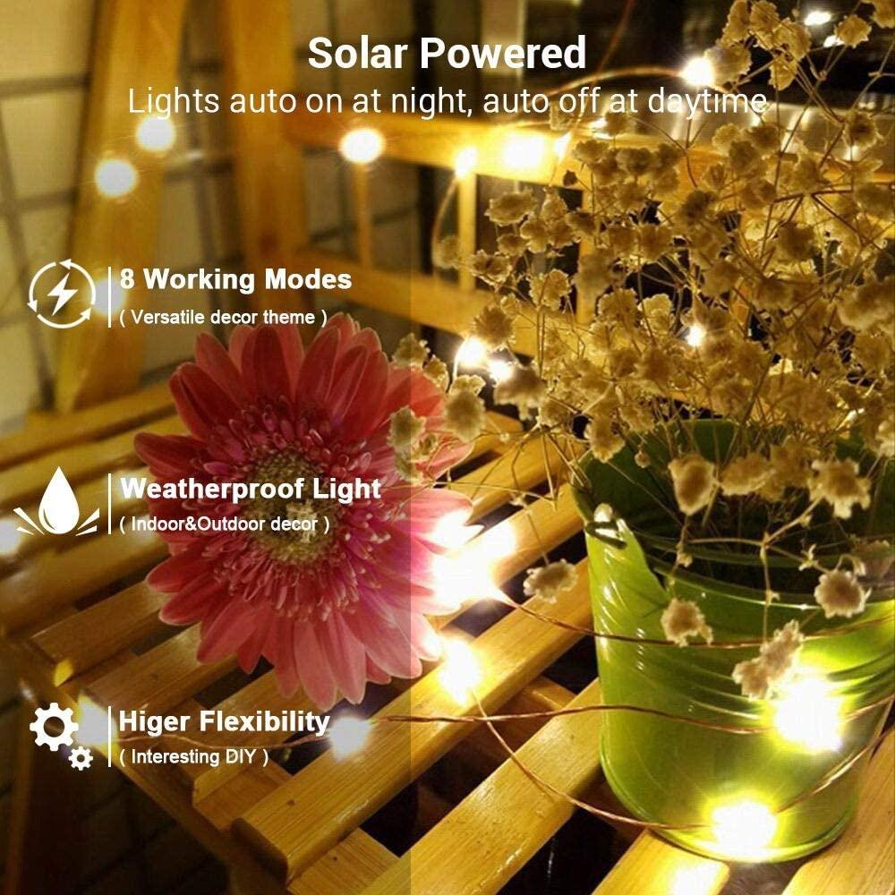 Solar Powered String Lights Indoor Outdoor Waterproof For Gardens Home - Castle Anna