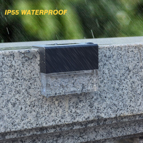 4 Pack Outdoor Deck Lights Solar Color Changing Path Garden Patio - Castle Anna