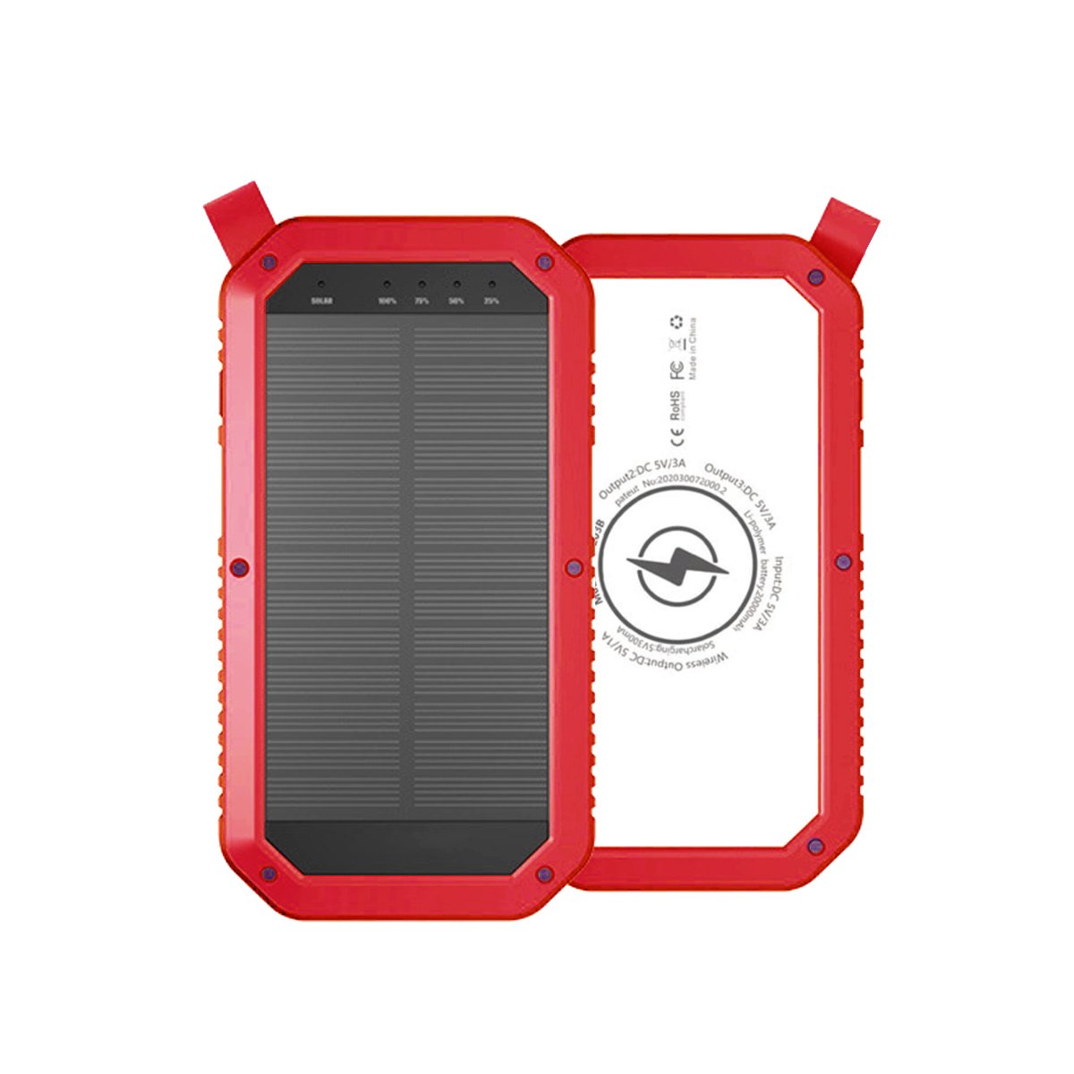 Sun Chaser Mini Solar Powered Wireless Phone Charger 10,000 mAh With - Castle Anna