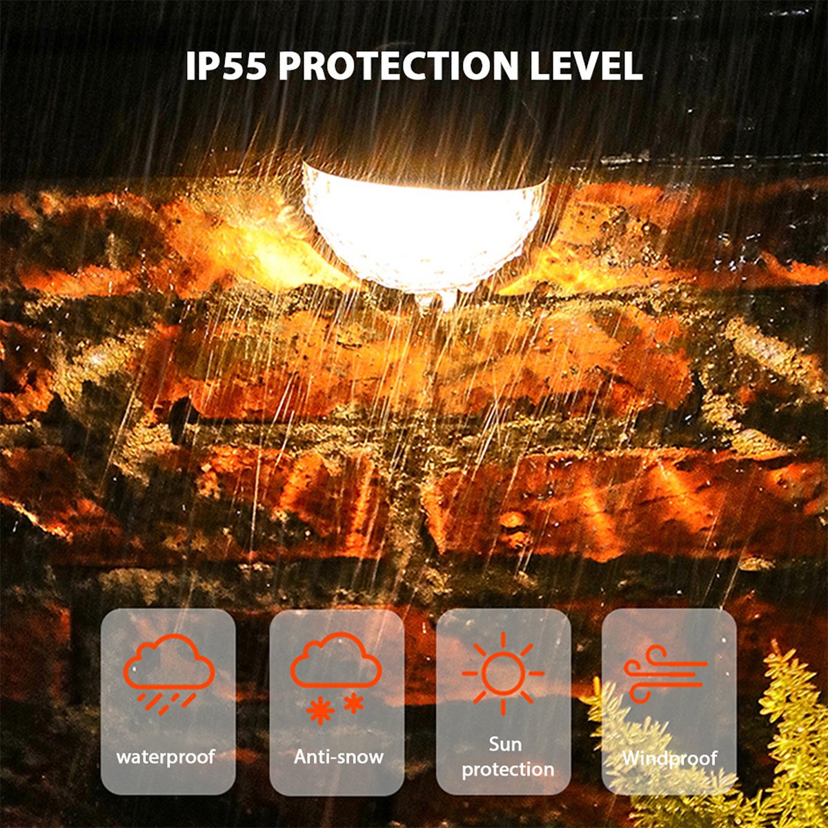 2 PCS Solar Semicircle Walls Light Outdoor Waterproof Sensor Wall Lamp - Castle Anna