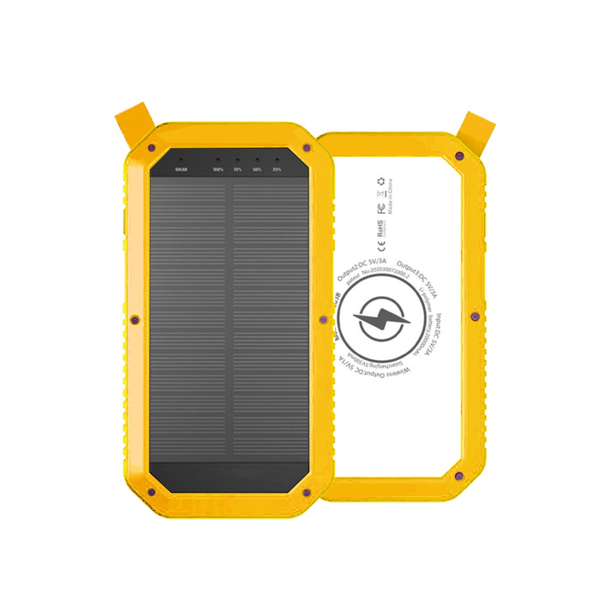 Sun Chaser Mini Solar Powered Wireless Phone Charger 10,000 mAh With - Castle Anna