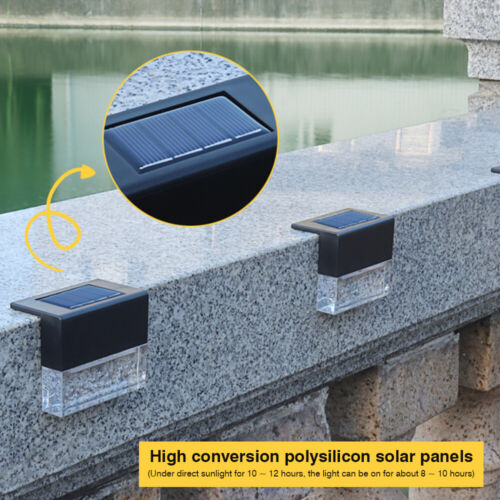 4 Pack Outdoor Deck Lights Solar Color Changing Path Garden Patio - Castle Anna