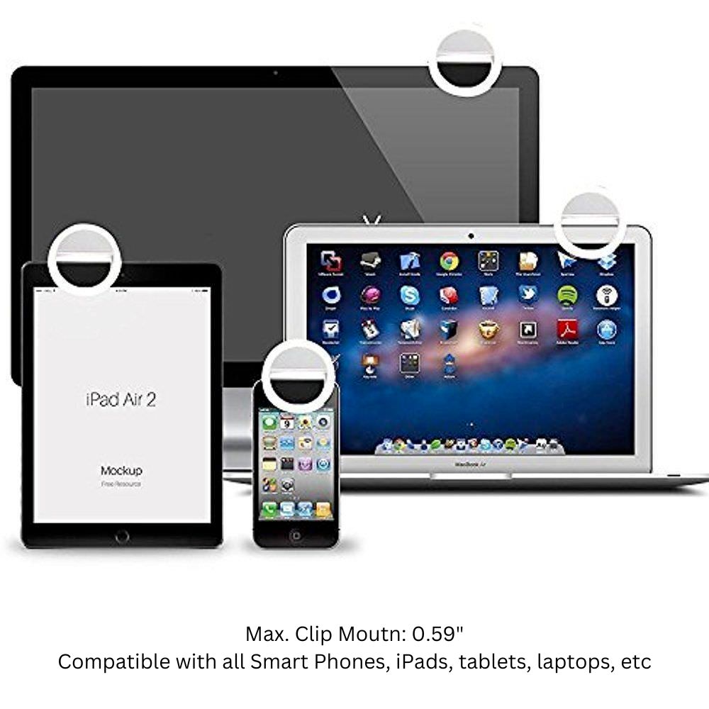 Portable Selfie Ring Clip On for Mobile Phone - Castle Anna