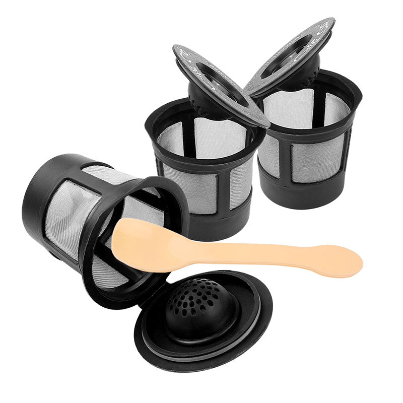 3pcs Reusable Coffee Filter Pod with Spoon - Castle Anna