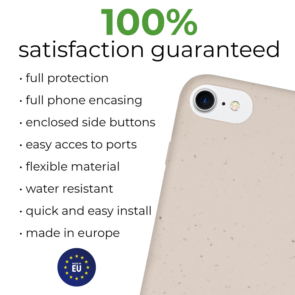 Biodegradable phone case - Natural White - Castle Anna