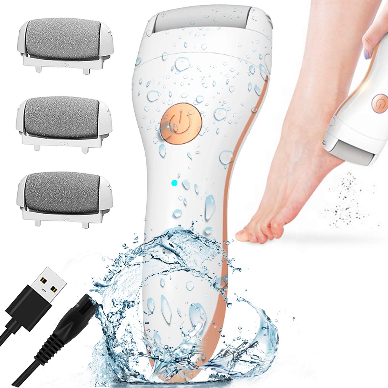 Electric Foot Callus Remover Portable Electronic Foot File Pedicure - Castle Anna