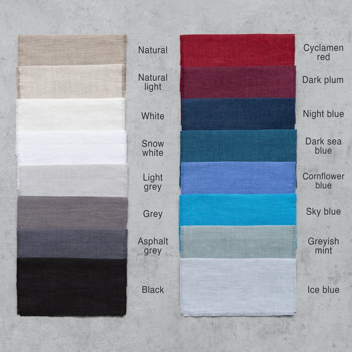 Linen Fitted Bed Sheet in Natural Light - Castle Anna