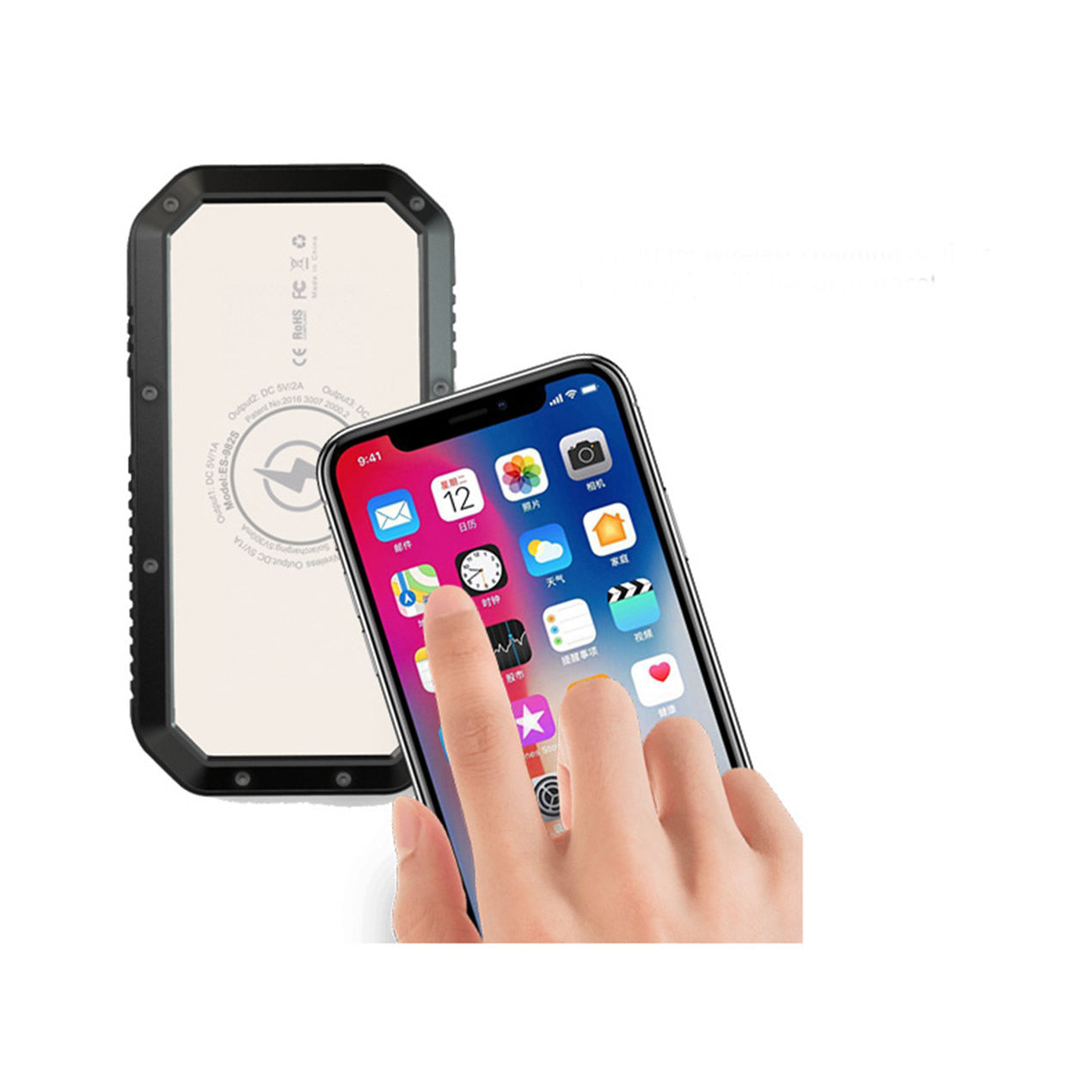 Sun Chaser Mini Solar Powered Wireless Phone Charger 10,000 mAh With - Castle Anna