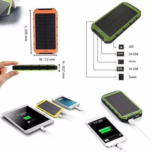 Roaming Solar Power Bank Phone or Tablet Charger - Castle Anna