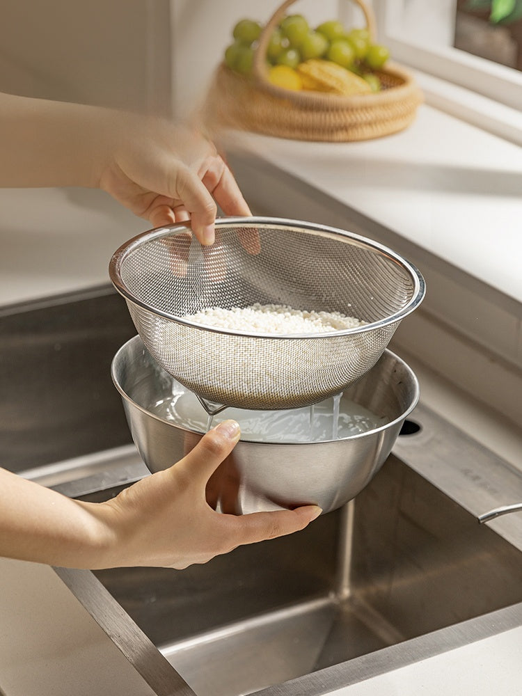 Modern Housewife Stainless Steel Kitchen Water Filter Washing Basin - Castle Anna