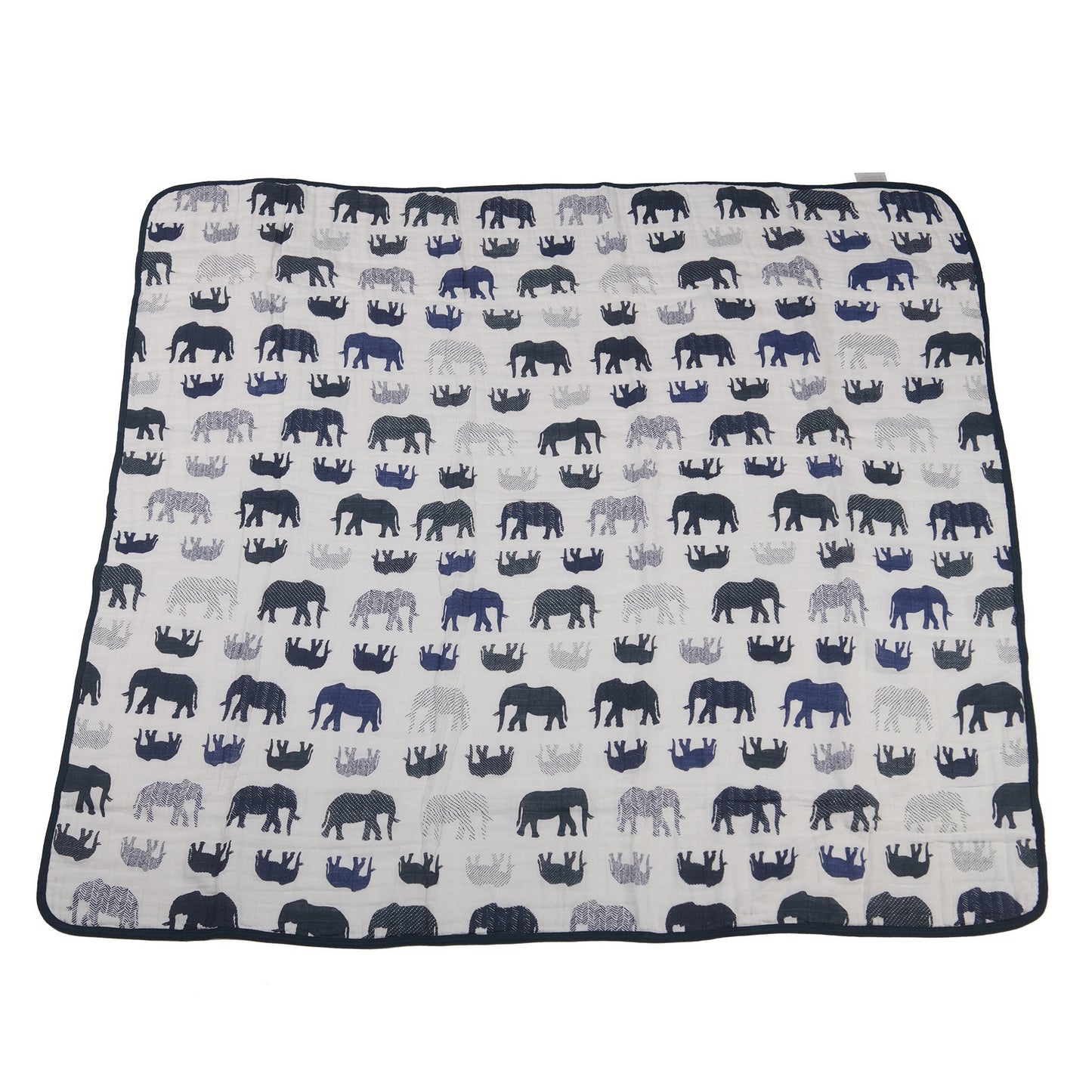 Blue Elephants and Spotted Wave Newcastle Blanket - Castle Anna