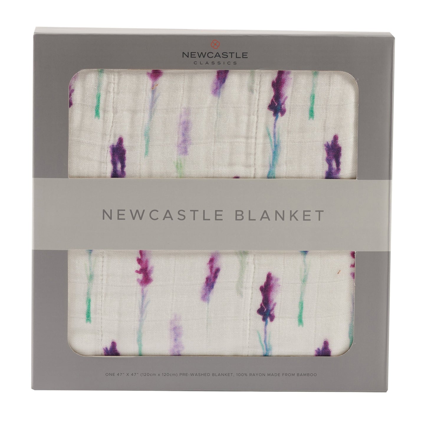 Lavender and White Newcastle Blanket - Castle Anna