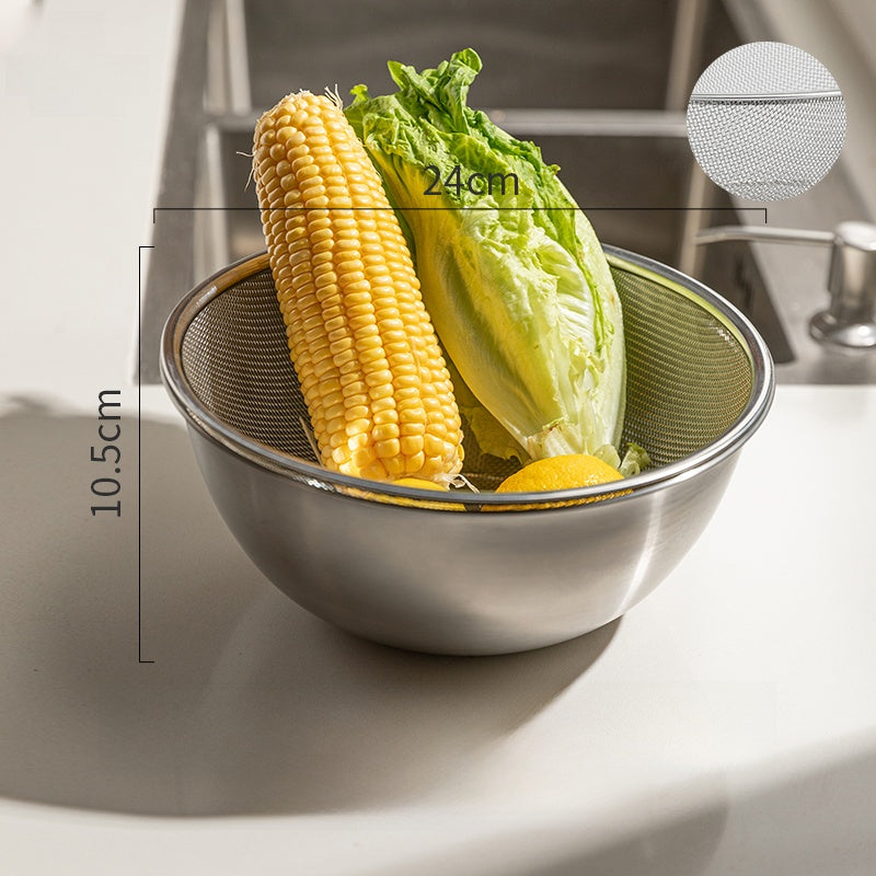 Modern Housewife Stainless Steel Kitchen Water Filter Washing Basin - Castle Anna