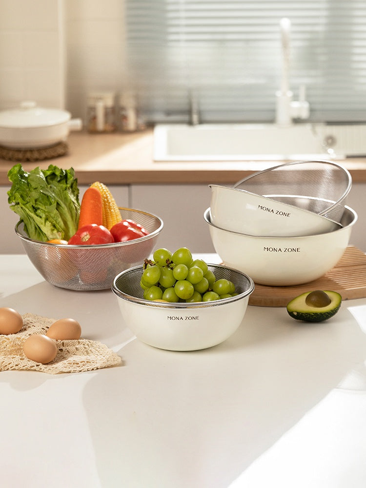 Modern Housewife Stainless Steel Kitchen Water Filter Washing Basin - Castle Anna