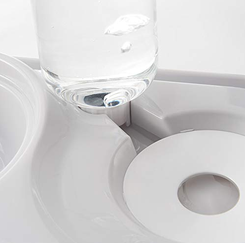 Stainless Steel Pet Bowls with Automatic Water Bottle - Castle Anna