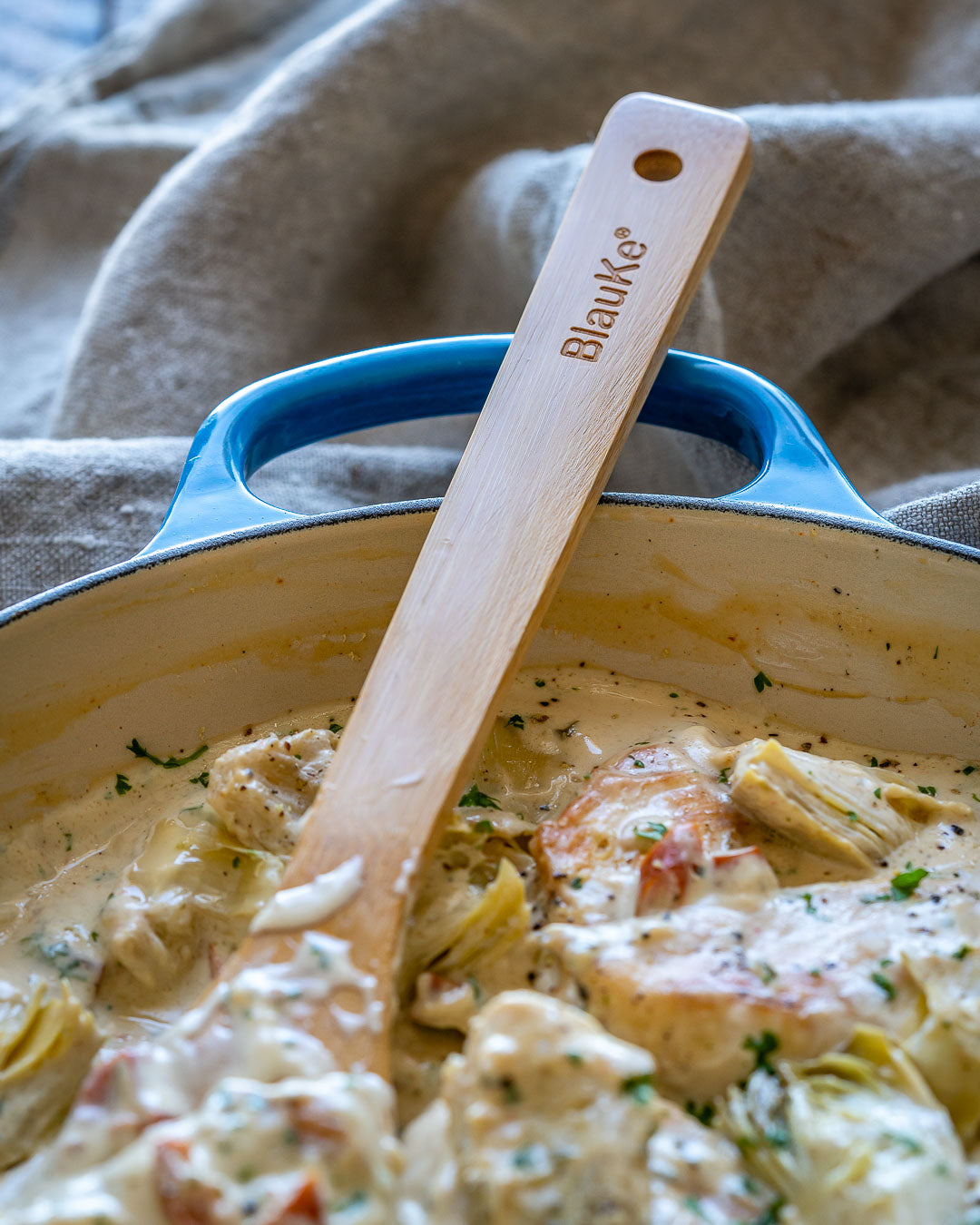 Wooden Spoons for Cooking 7-Pack - Bamboo Kitchen Utensils Set - Castle Anna