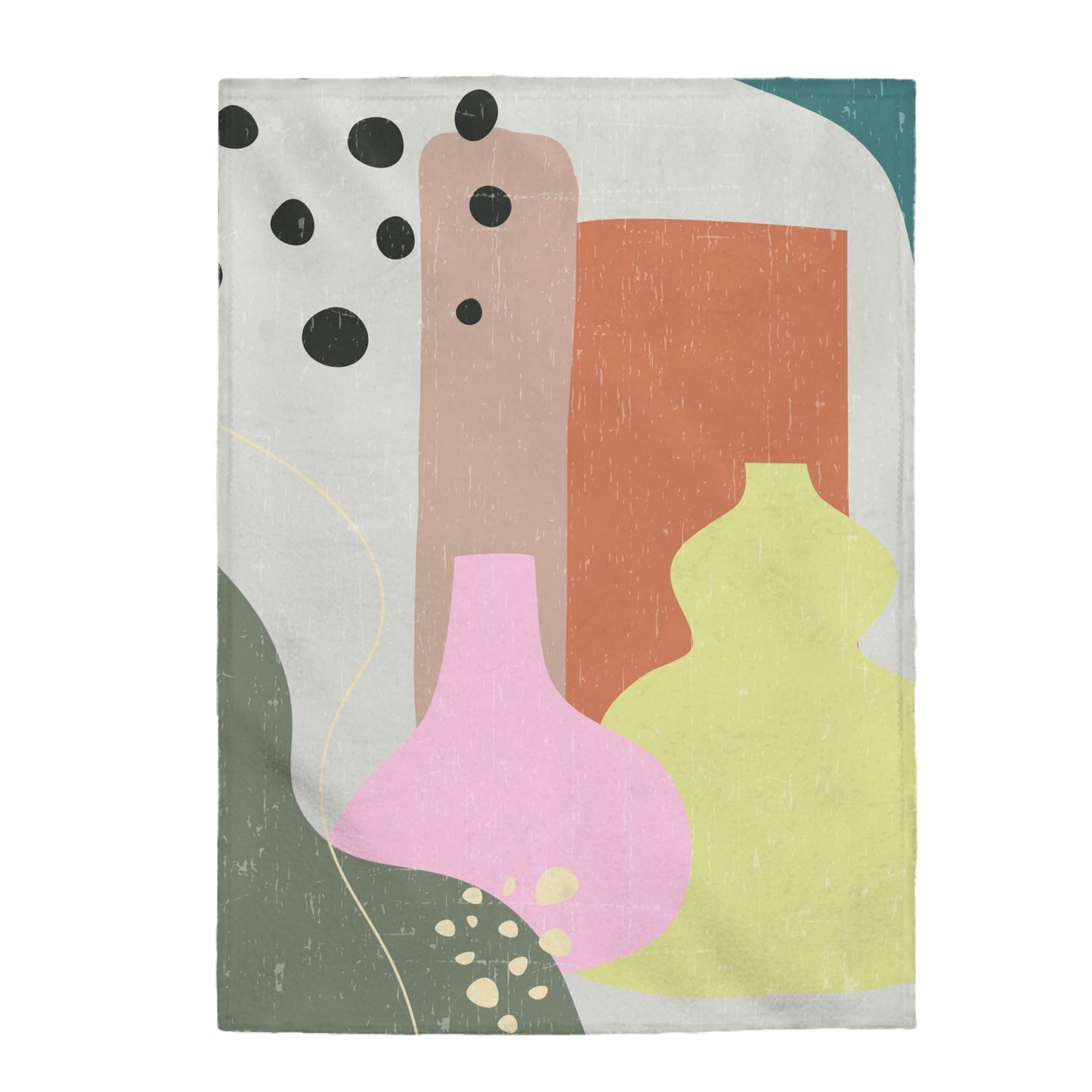 Abstract Vase Blanket Plush Throw - Castle Anna