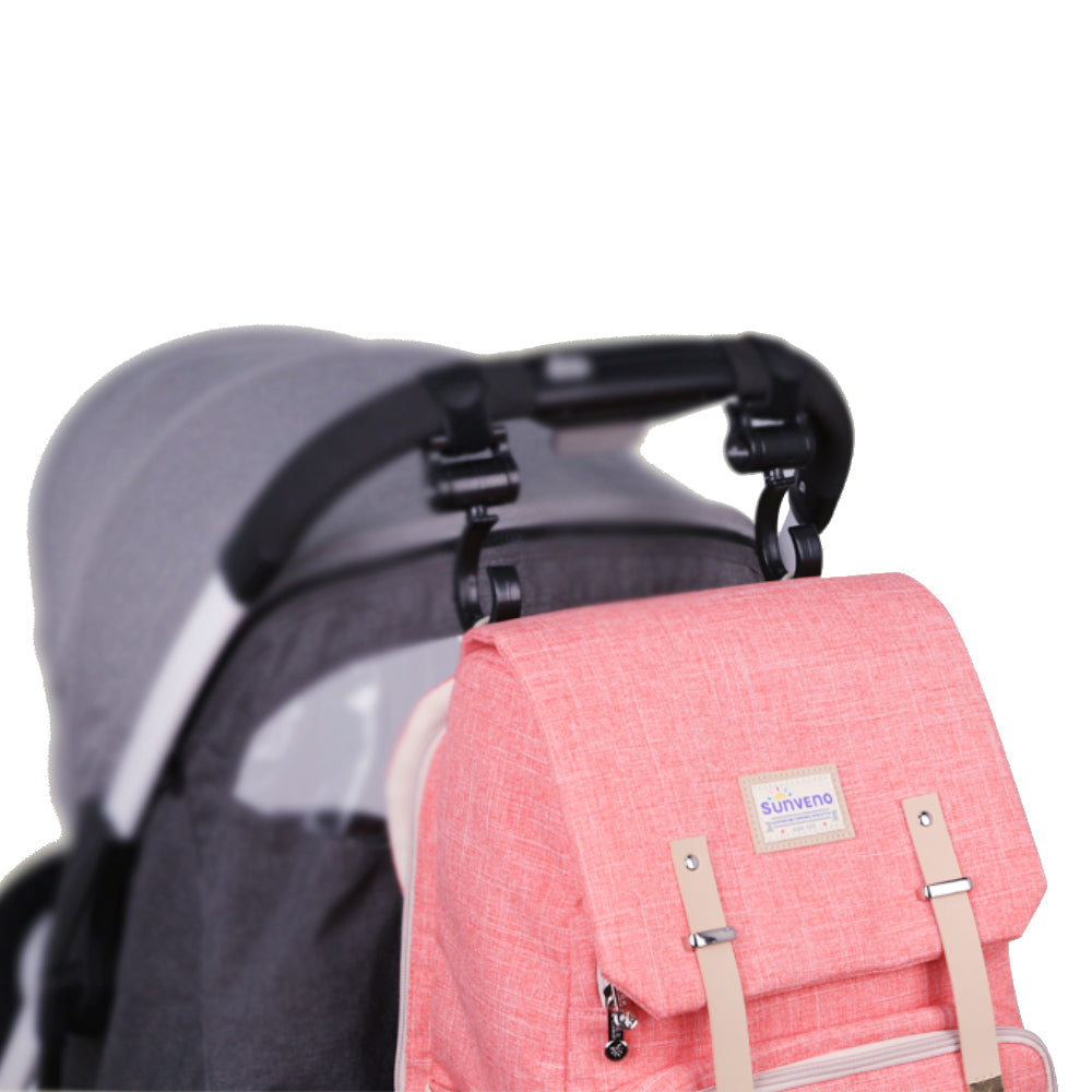 Canvas Diaper Bag Travel Backpack - Castle Anna