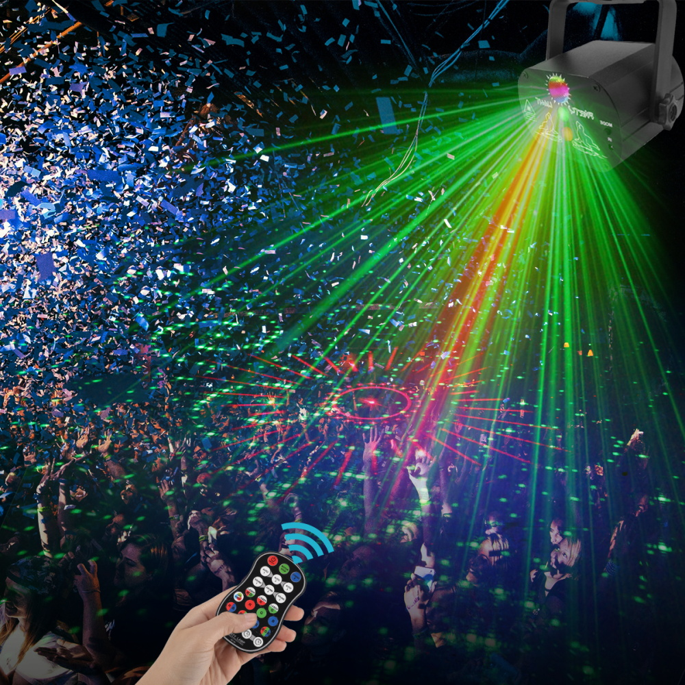 Mini RGB Disco Light LED Laser Stage Projector - Castle Anna