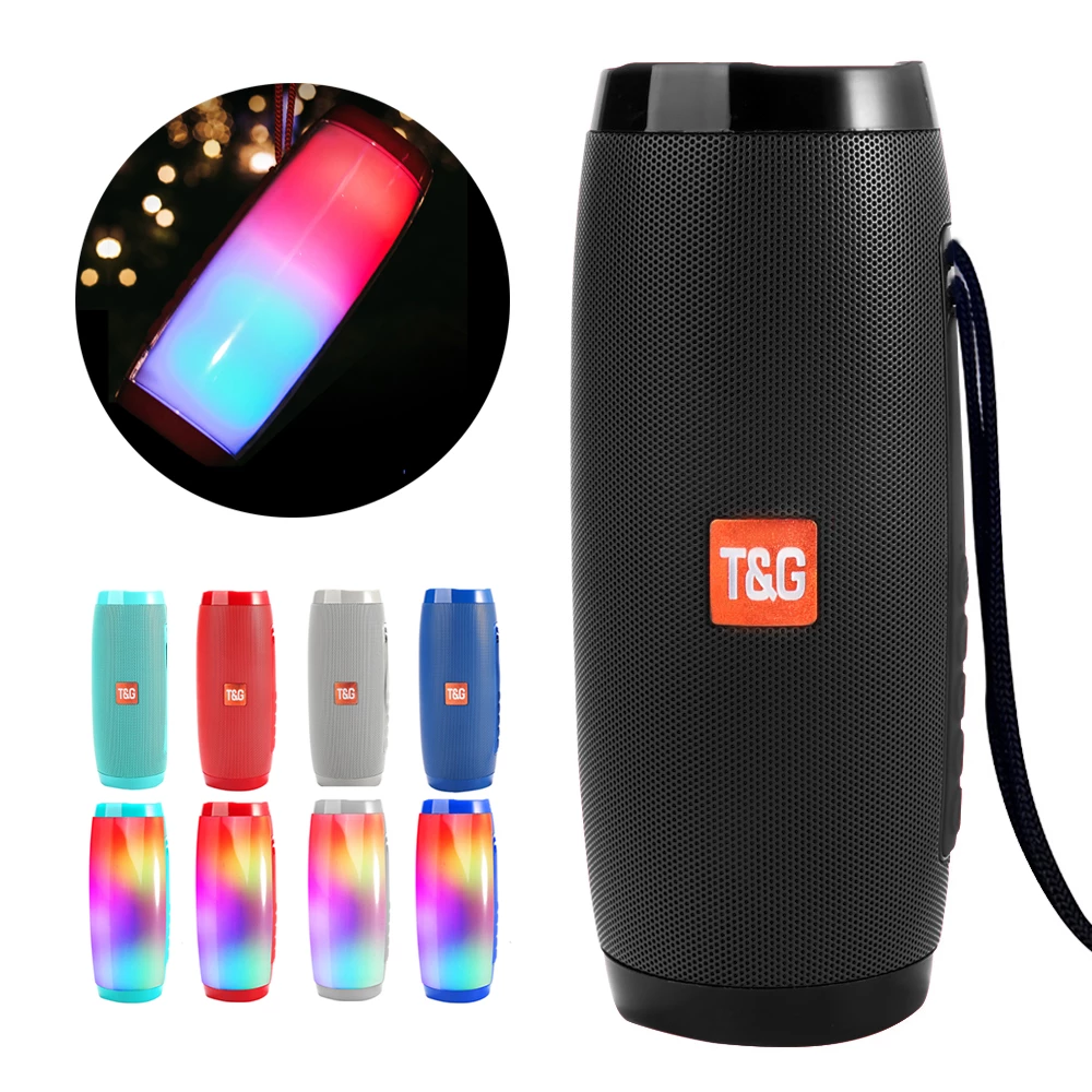 Wireless Portable Bluetooth Stereo Speaker with LED Light - Castle Anna