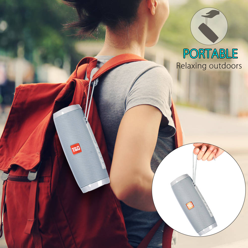 Wireless Portable Bluetooth Stereo Speaker with LED Light - Castle Anna