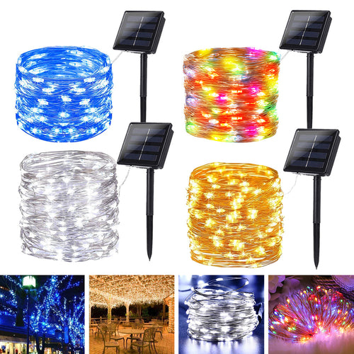 Outdoor Solar Copper Wire Light String Lights Festival Decorations - Castle Anna