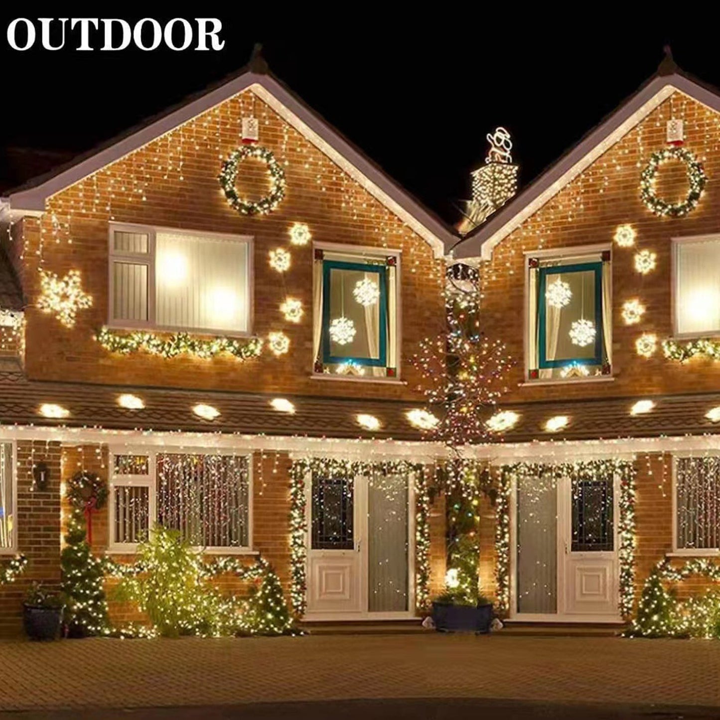 Outdoor Solar Copper Wire Light String Lights Festival Decorations - Castle Anna