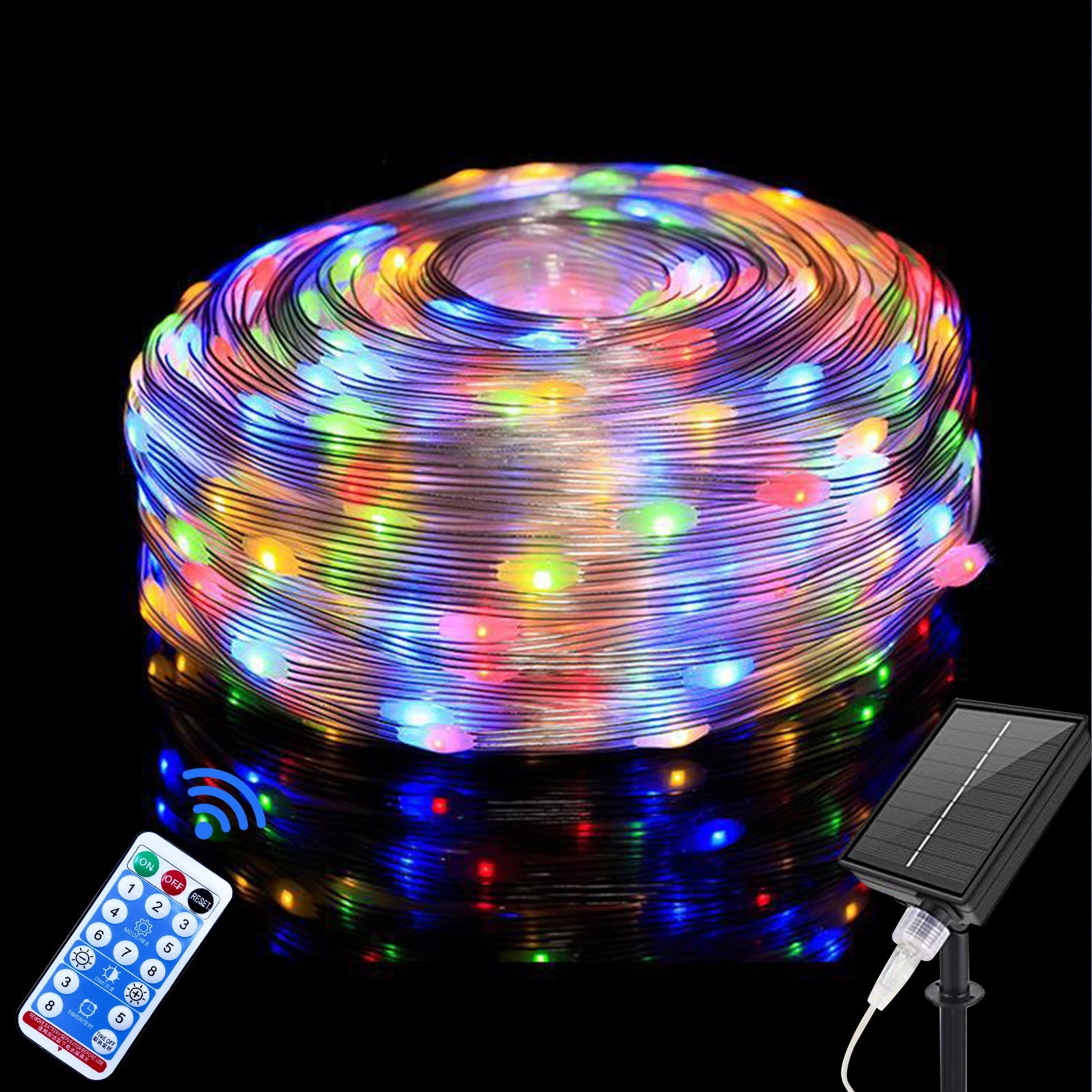 Outdoor Solar Copper Wire Light String Lights Festival Decorations - Castle Anna