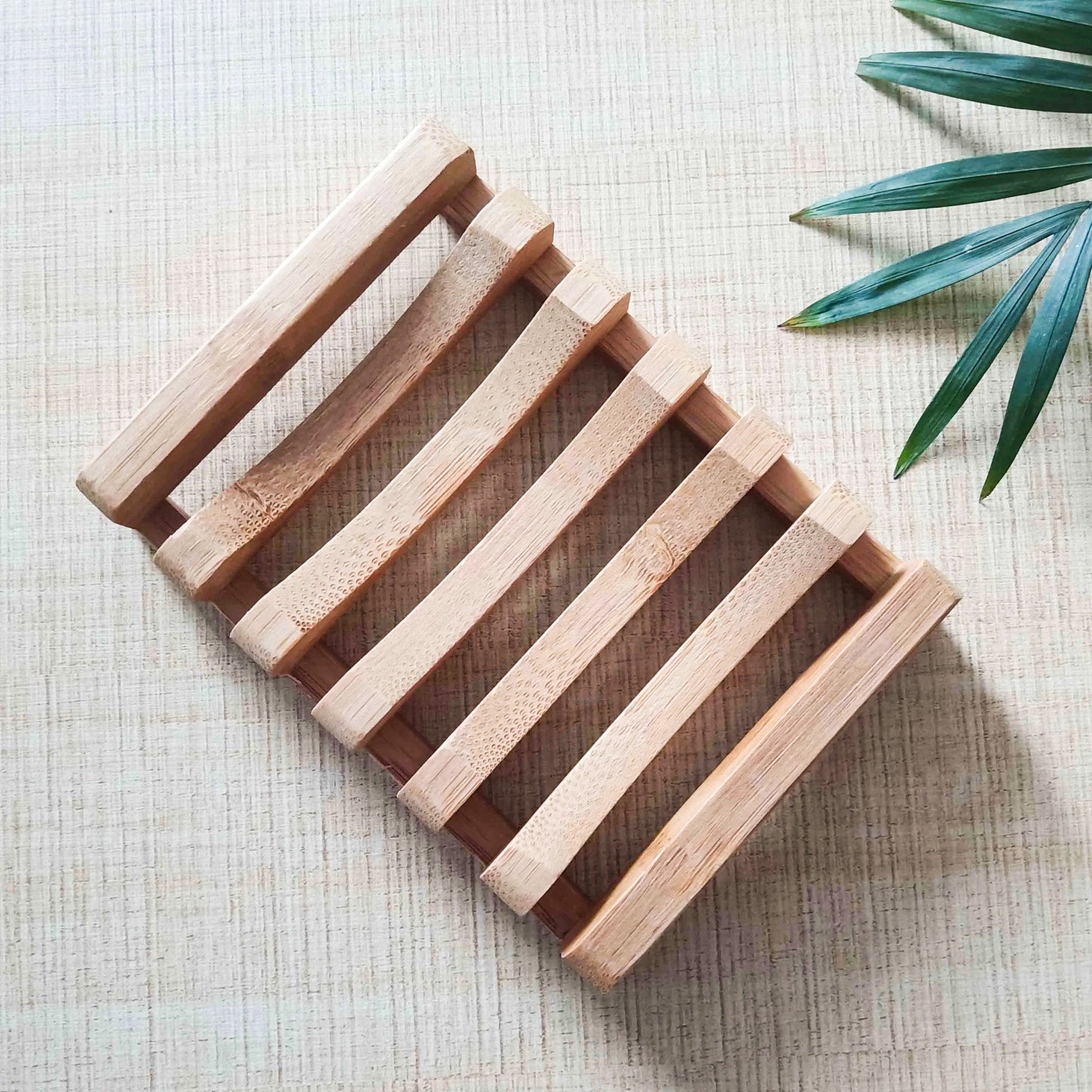 Natural Bamboo Soap Dish - Zero Waste Biodegradable Soap Tray - Castle Anna
