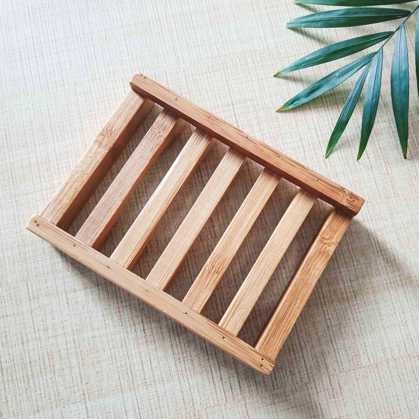 Natural Bamboo Soap Dish - Zero Waste Biodegradable Soap Tray - Castle Anna