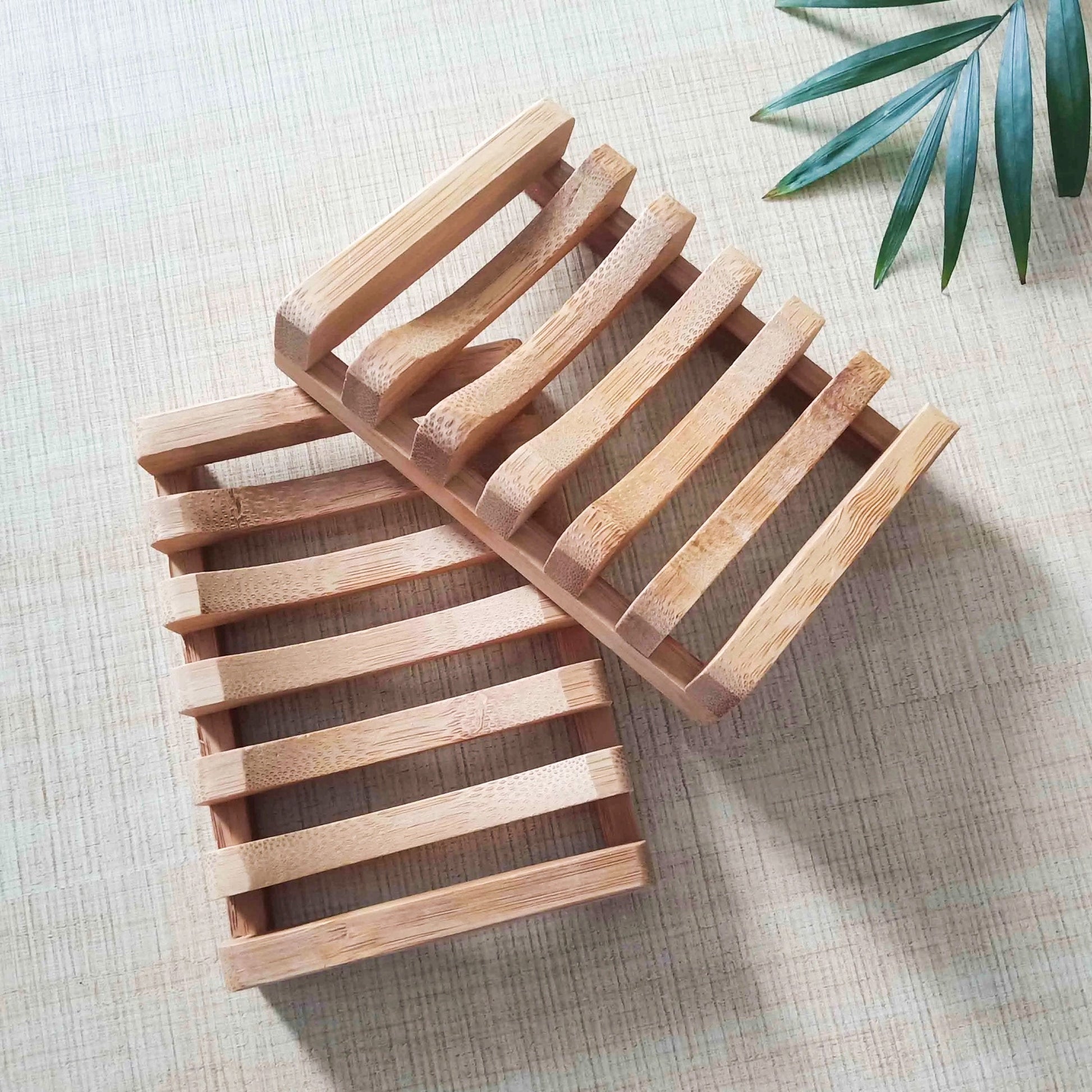 Natural Bamboo Soap Dish - Zero Waste Biodegradable Soap Tray - Castle Anna