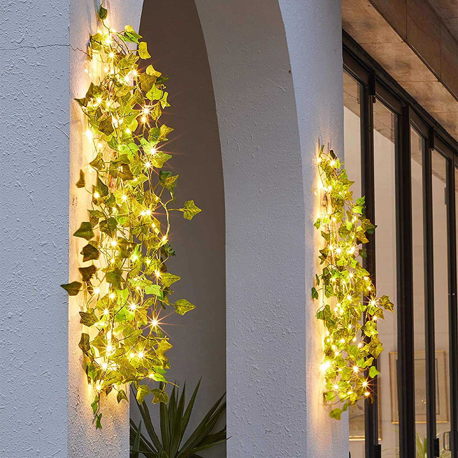 Solar-Powered Maple Leaves Garland LED String Light - Castle Anna