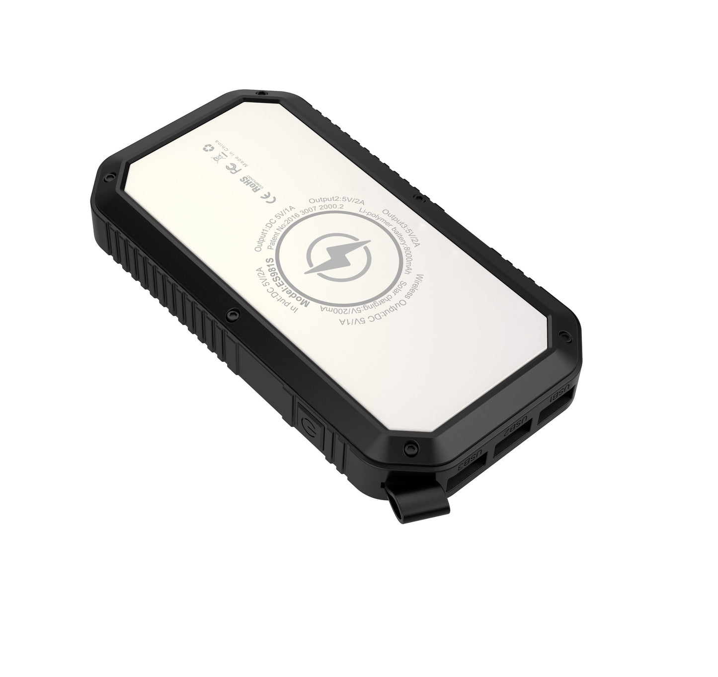 Sun Chaser Mini Solar Powered Wireless Phone Charger 10,000 mAh With - Castle Anna