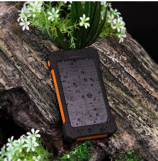 10000mAh Solar Power Bank Waterproof Solar External Battery Emergency - Castle Anna