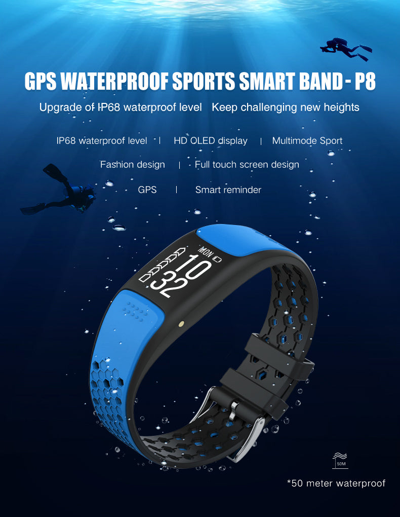 Smart Fit Sporty Fitness Tracker and Waterproof Swimmers Watch - Castle Anna